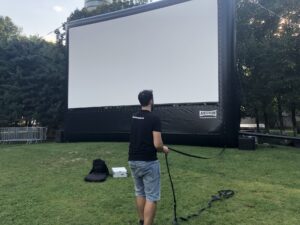 Ecran gonflabil pentru evenimente